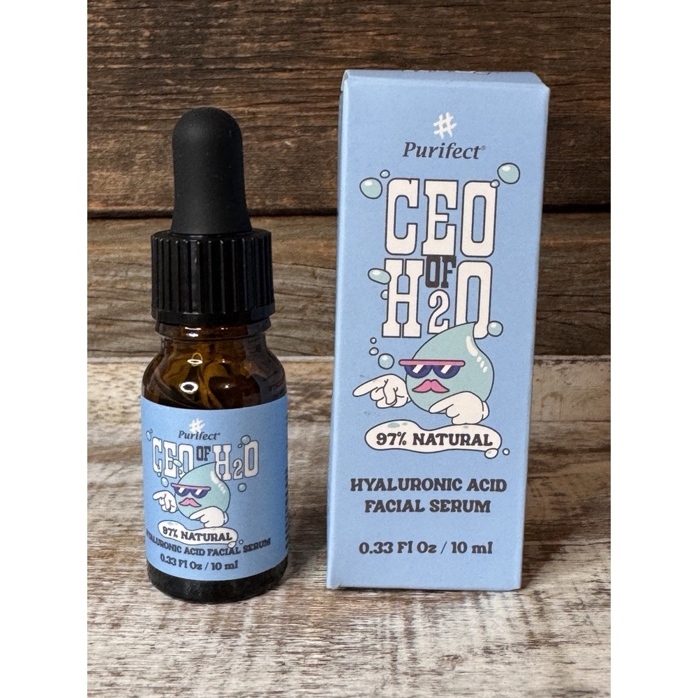 Purifect CEO of H2O Hyaluronic Acid Facial Serum – Vegan Moisturizer | MSRP= $24